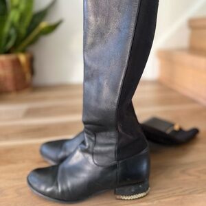 Michael Kors Gold Zipper/Chain Tall Boot